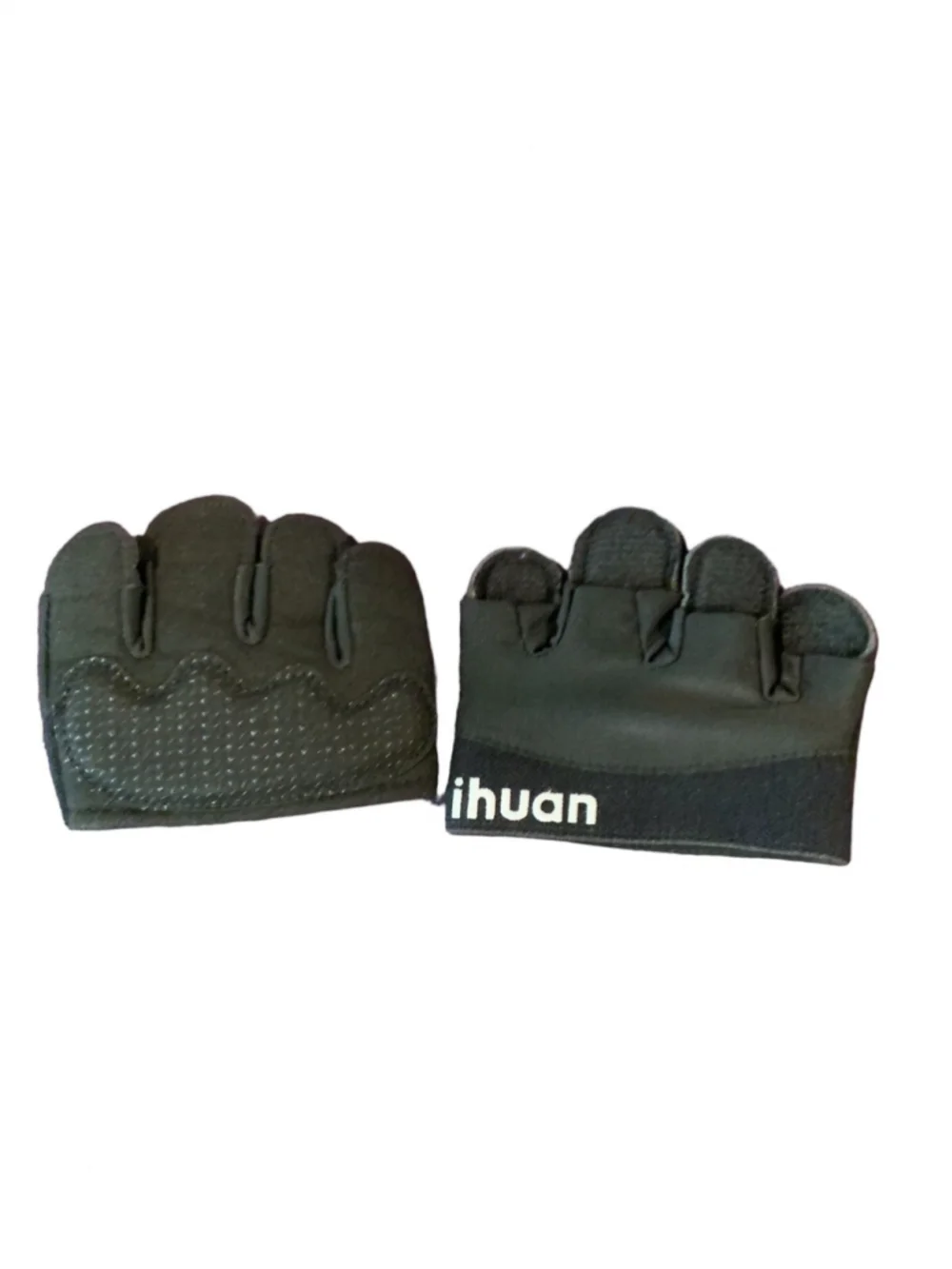 Ihaun Weightlifting fingerless grip Gloves Size Small Black NWOT